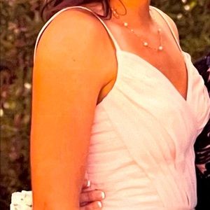 Bill Levkoff Long Dress, Size 6, Peach colored